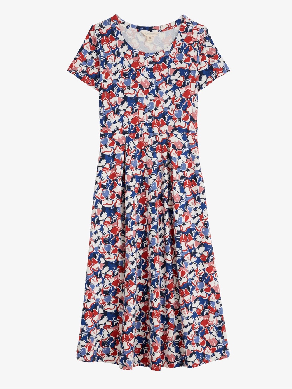 Seasalt Cornwall Veronica Jersey Midi Dress Women’s US 10 UK 14 Floral Cotton